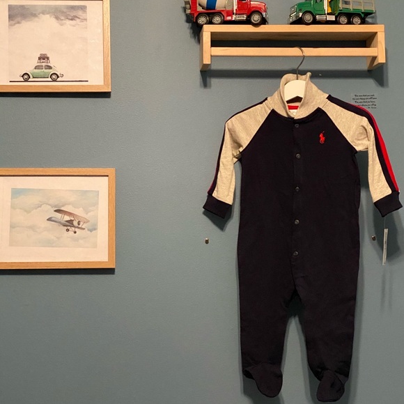 *NWT* Ralph Lauren Baby Footed One Piece 9 Months - Picture 1 of 2